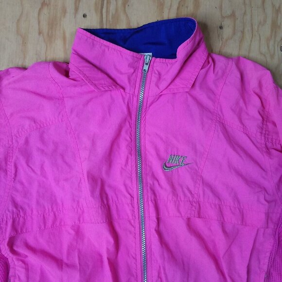 Vintage Nike International Windbreaker Jacket Neon Pink - Picture 1 of 6
